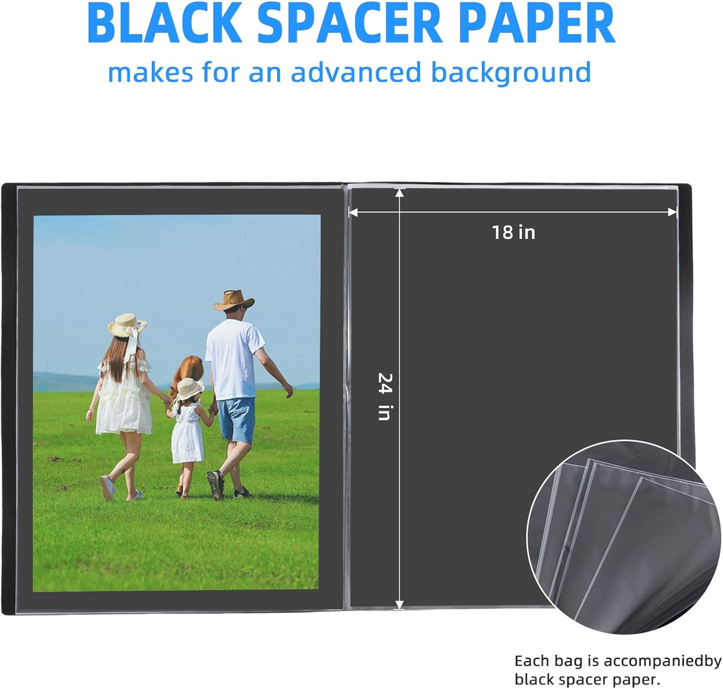 Heavy-Duty Art Portfolio Binder with Plastic Sleeves