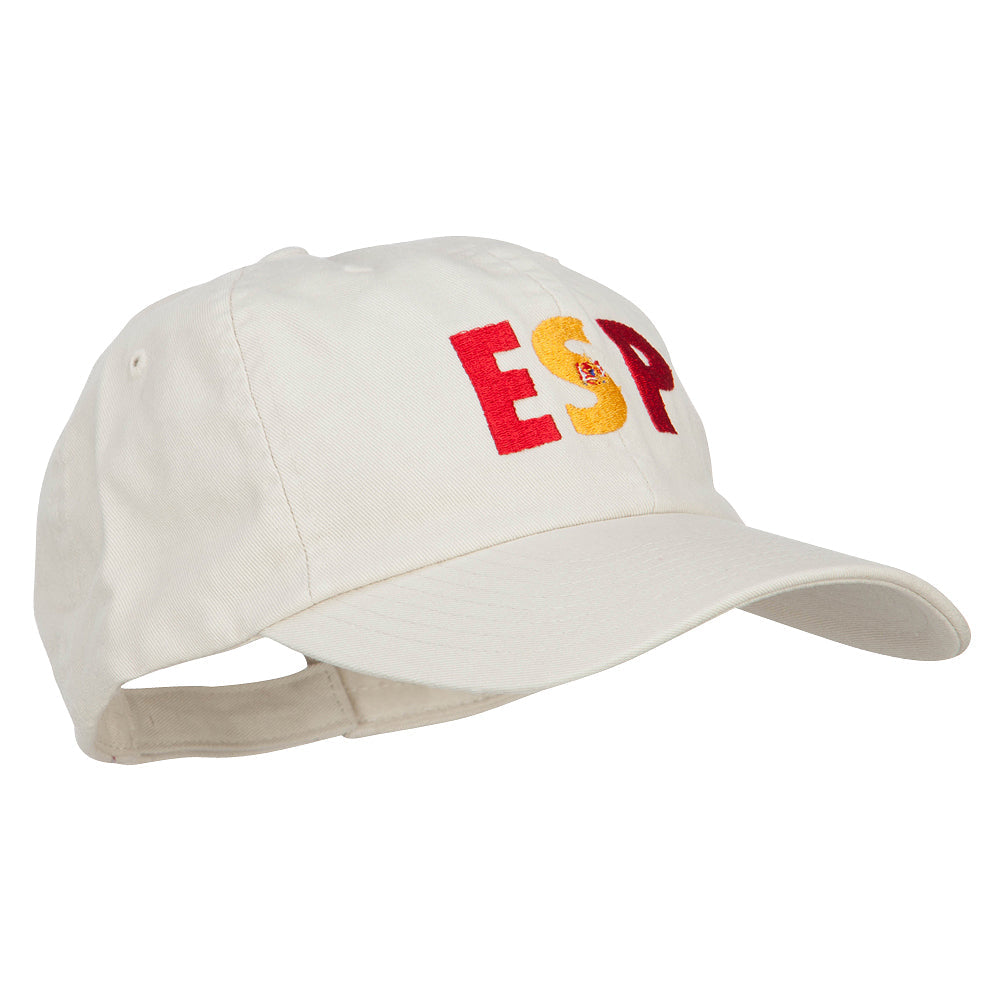 Spain ESP Flag Embroidered Low Profile Cap
