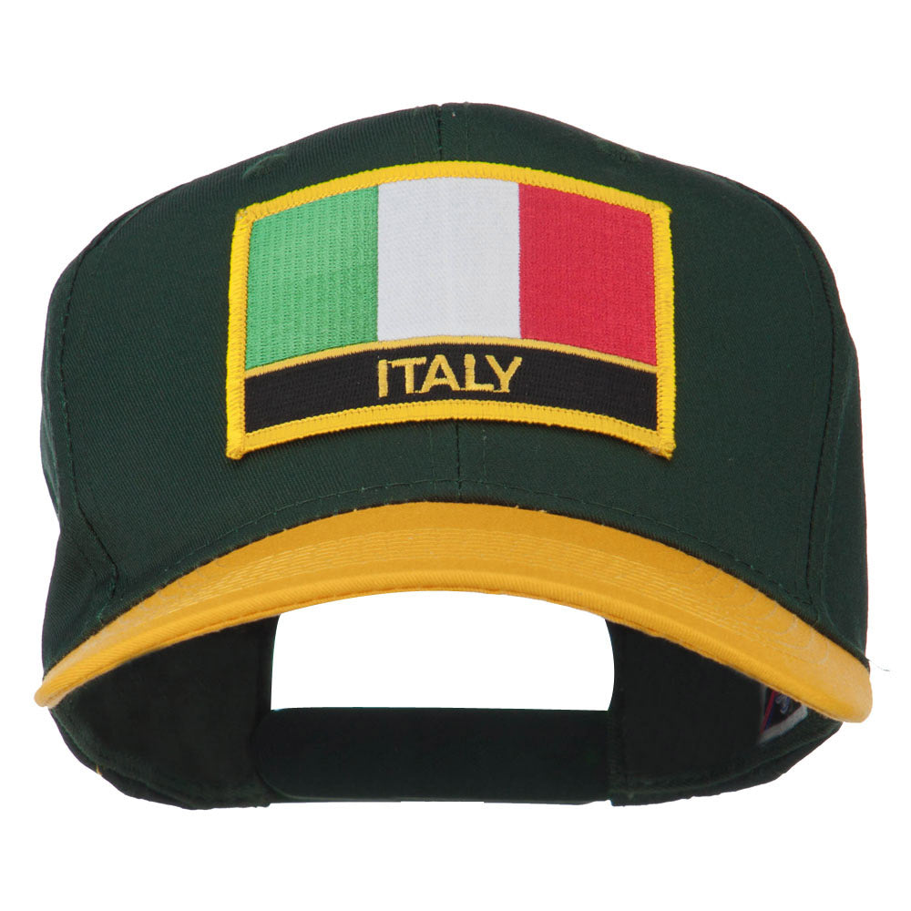 Italy Europe Flag Patched Two Tone High Cap