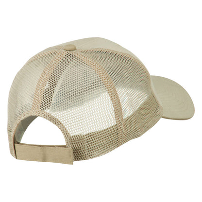 Italy Flag Embroidered Patched Big Size Washed Mesh Cap