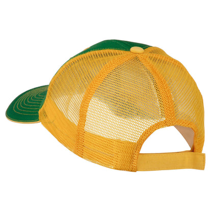 Italy Flag Embroidered Patched Big Size Washed Mesh Cap